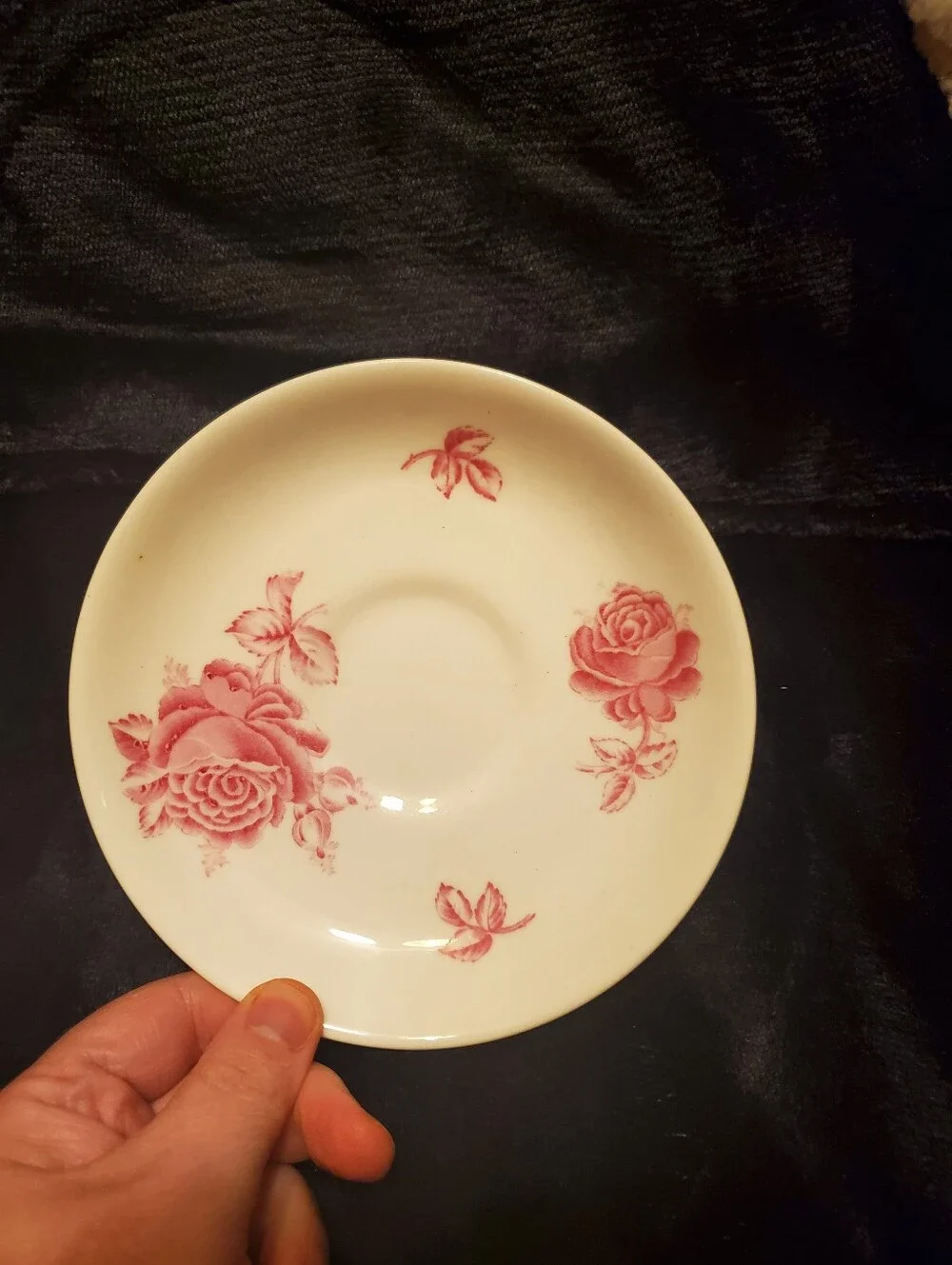 1930s Royal Chelsea Fine Bone Vintage Tea Cup & Saucer Cobalt And Gold